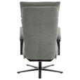 RELAXSESSEL in Textil Grau  - Schwarz/Grau, Design, Textil/Metall (68/117/85cm) - Cantus