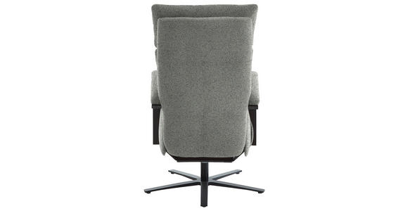 RELAXSESSEL in Textil Grau  - Schwarz/Grau, Design, Textil/Metall (68/117/85cm) - Cantus