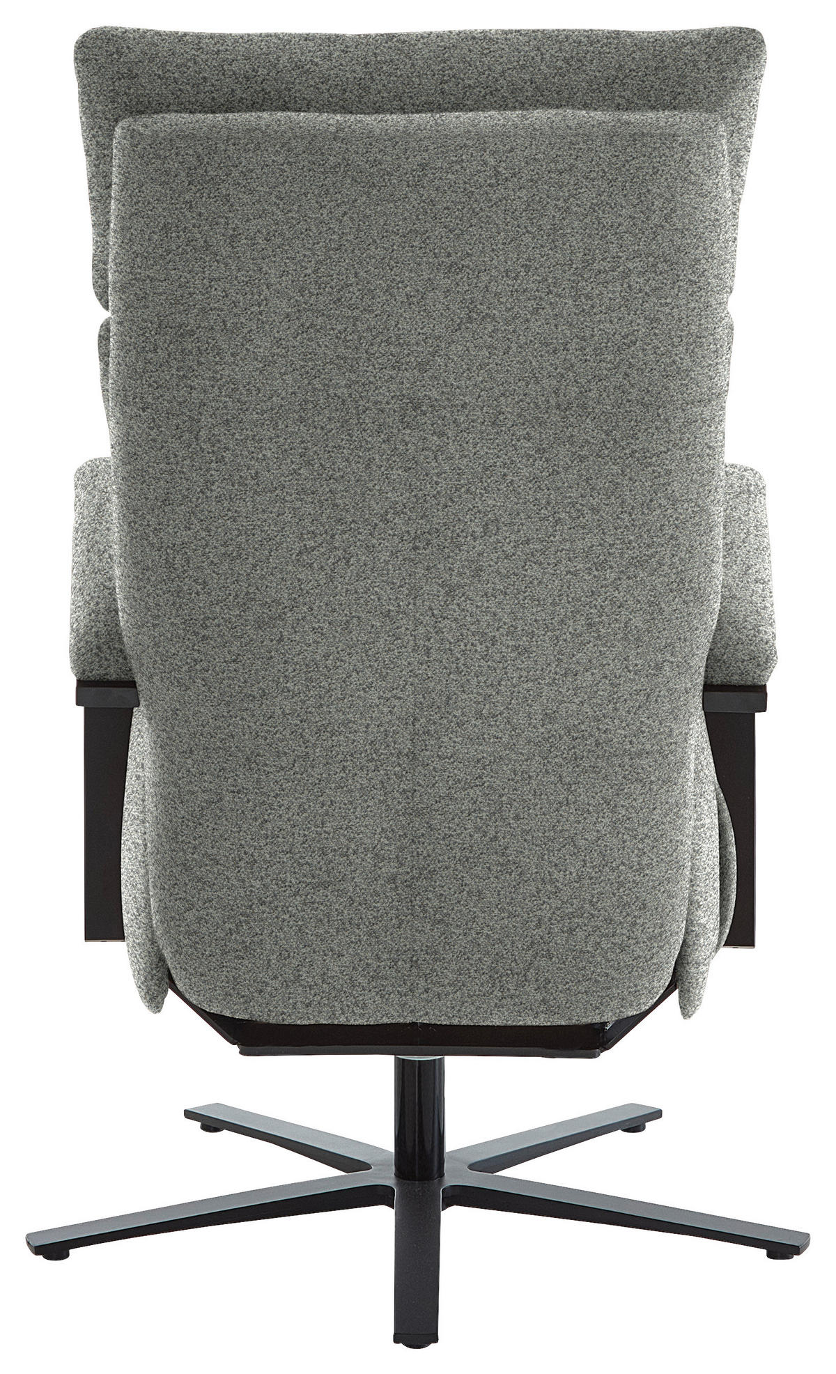 RELAXSESSEL in Textil Grau  - Schwarz/Grau, Design, Textil/Metall (68/117/85cm) - Cantus