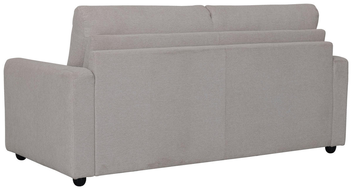 SCHLAFSOFA Webstoff Beige  - Beige/Schwarz, KONVENTIONELL, Kunststoff/Textil (191/90/100cm) - Livetastic