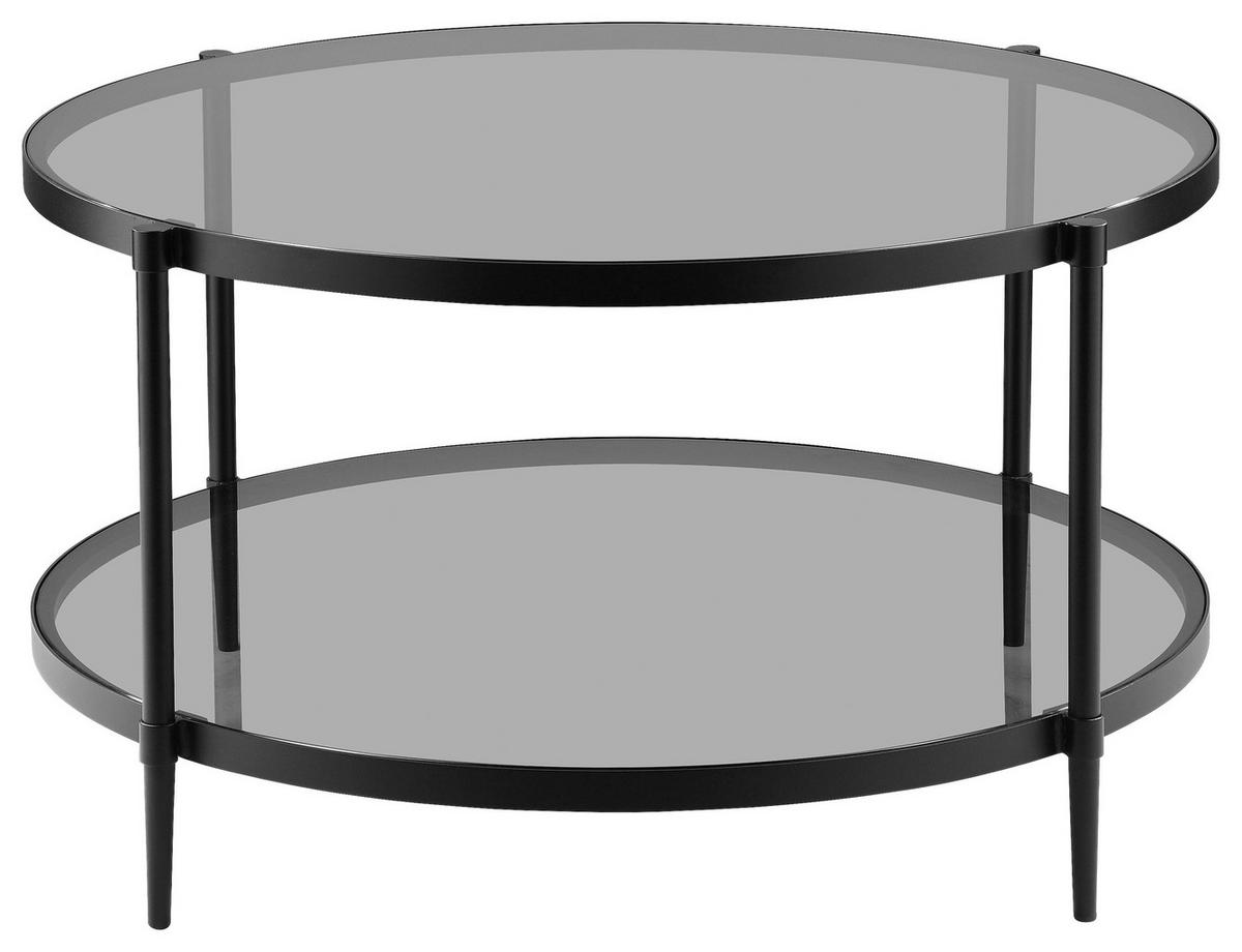 COUCHTISCH in Metall, Glas 80/80/42,5 cm  - Schwarz/Grau, Modern, Glas/Metall (80/80/42,5cm) - Carryhome