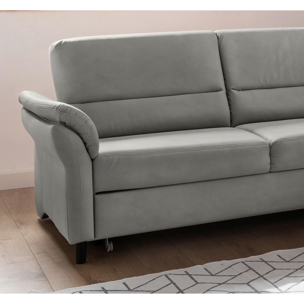 Thumbnail - Livetastic Ecksofa, Grau, Textil, Buche, 5-Sitzer, Ottomane rechts, L-Form, 279x176 cm, Made in EU, Schlafen auf Sitzhöh...