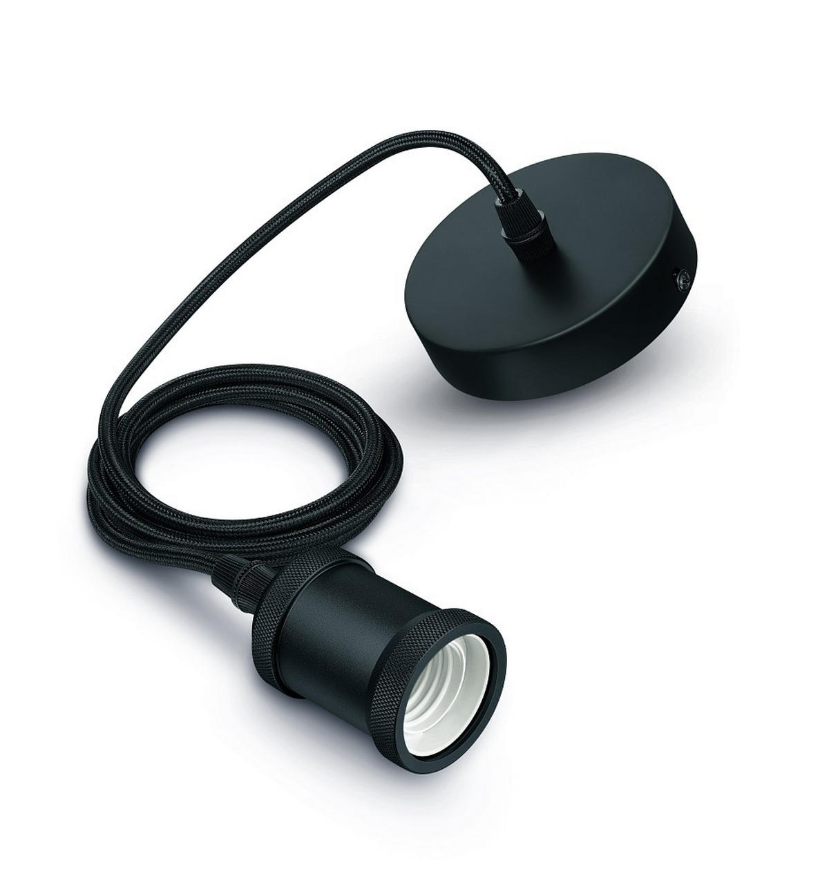 SCHNURPENDEL 11/200 cm   - Schwarz, Basics, Textil/Metall (11/200cm) - Philips HUE