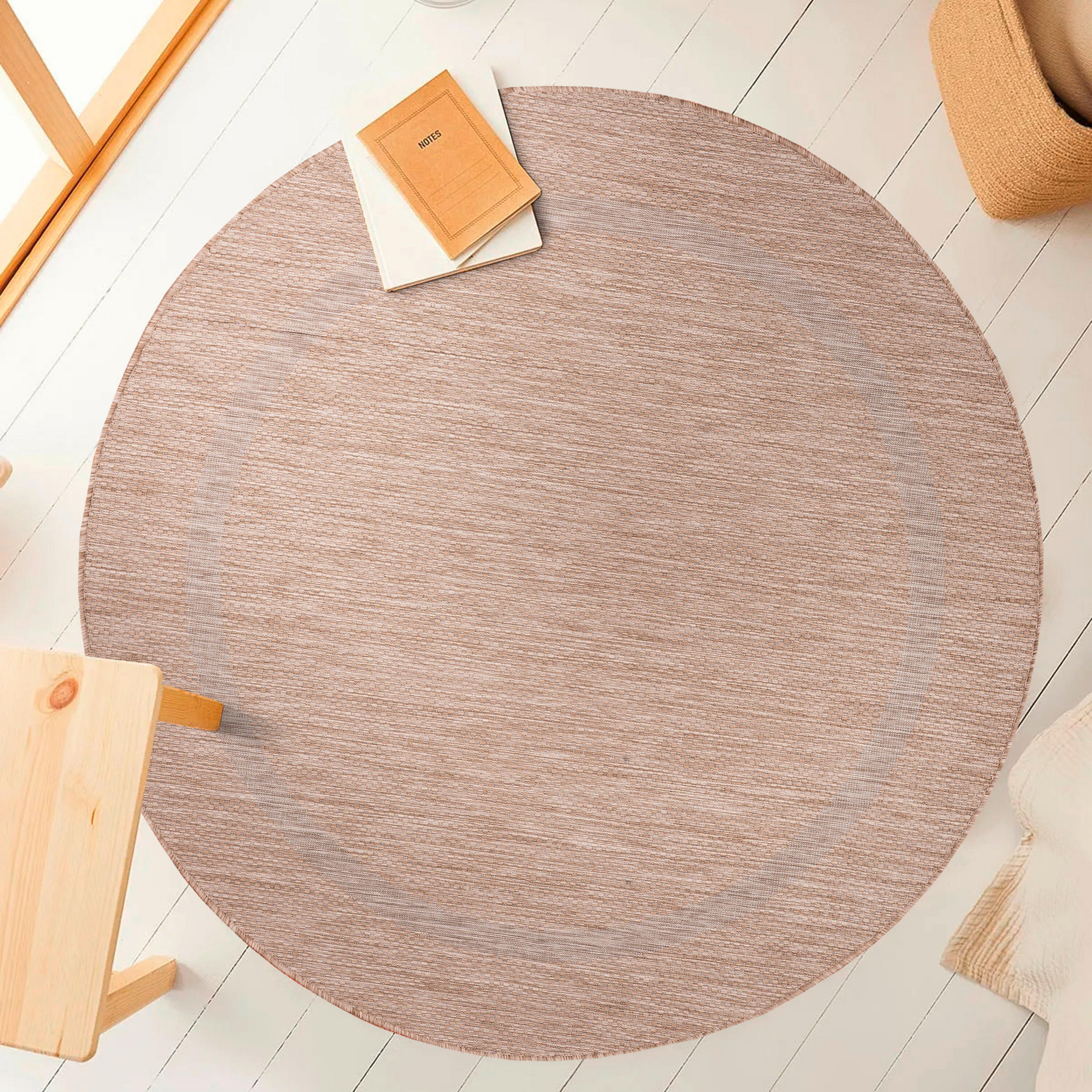 FLACHWEBETEPPICH 120/120 cm Relax Beige  - Beige, Basics, Textil (120/120cm) - Novel