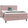 BOXSPRINGBETT 180/200 cm  in Altrosa  - Schwarz/Altrosa, Konventionell, Holz/Textil (180/200cm) - Voleo
