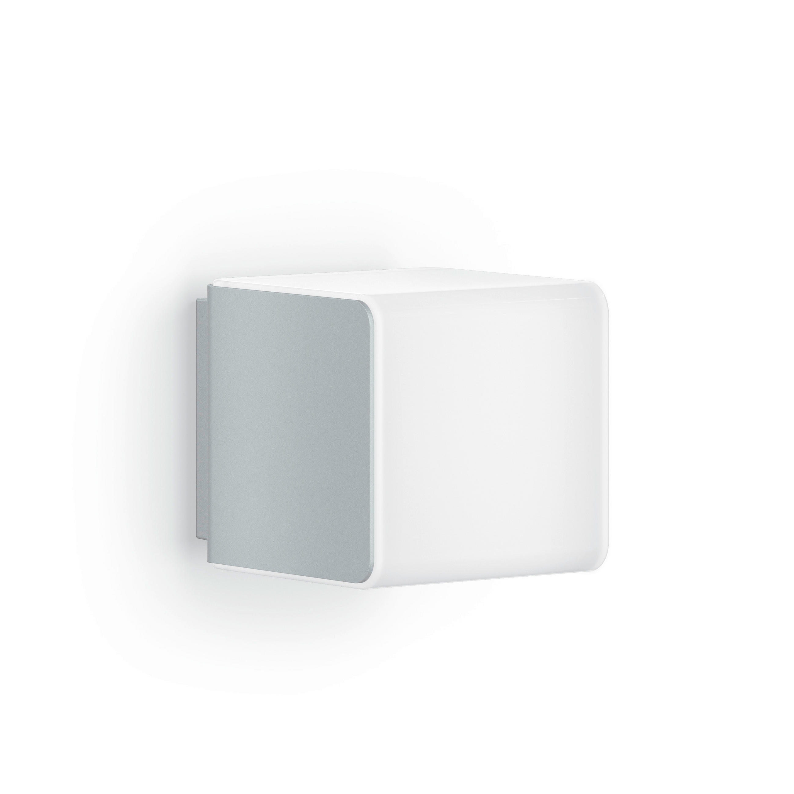AUSSENWANDLEUCHTE Cube 11/11/13,2 cm  - Silberfarben, Trend, Kunststoff (11/11/13,2cm) - Steinel