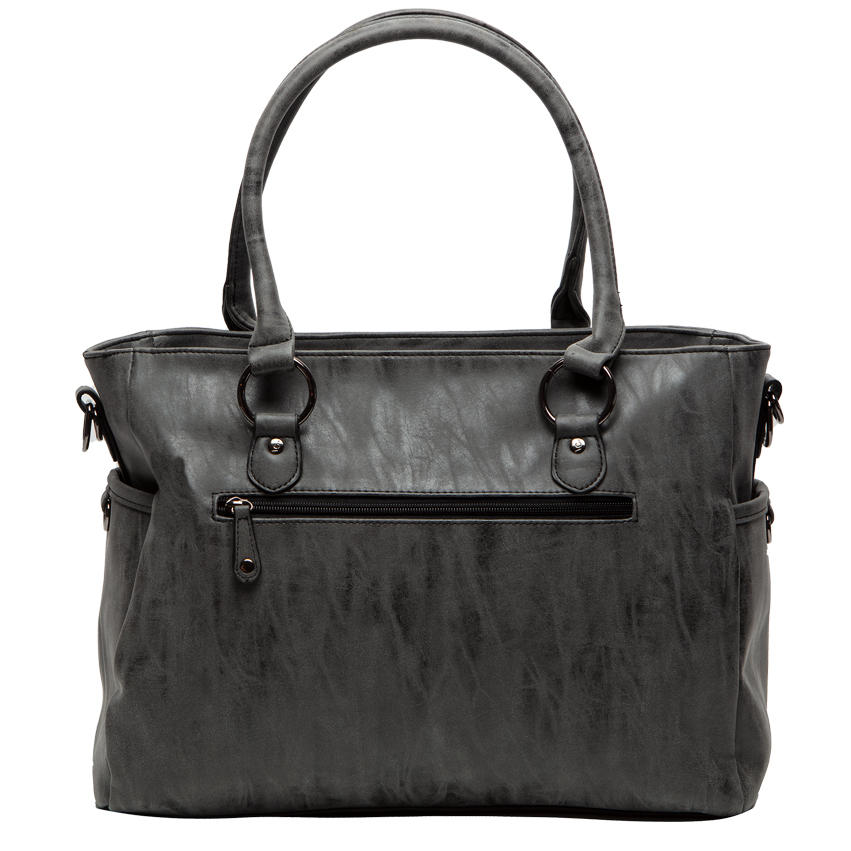WICKELTASCHE Little Company  - Anthrazit, Trend, Kunststoff/Textil (30/40/12cm)