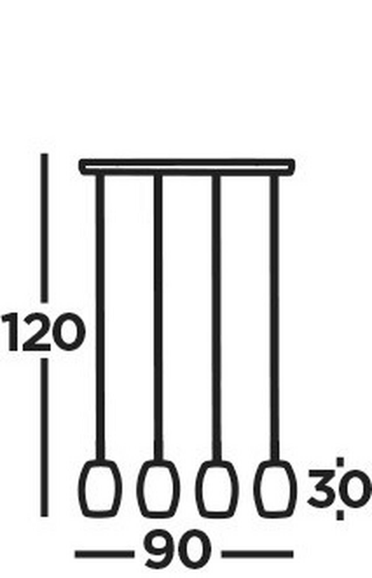 VISEČA SVETILKA  Laser 90/120/15 cm           E27 - zlate barve/črna, Design, kovina (90/120/15cm)
