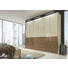 DREHTÜRENSCHRANK in Braun, Eichefarben, Beige - Chromfarben/Eichefarben, Design, Glas/Holzwerkstoff (300/236/62cm) - Novel DREHTÜRENSCHRANK in Braun, Eichefarben, Beige - Chromfarben/Eichefarben, Design, Glas/Holzwerkstoff (300/236/62cm) - Novel