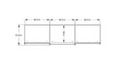SCHWEBETÜRENSCHRANK 249/222/68 cm 3-türig  - Anthrazit/Alufarben, Design, Holzwerkstoff/Metall (249/222/68cm) - Moderano