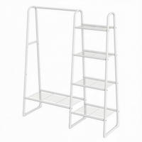 KLEIDERSTÄNDER in Weiß 101,7/153,3/40 cm   - Weiß, Trend, Kunststoff/Metall (101,7/153,3/40cm) - Boxxx