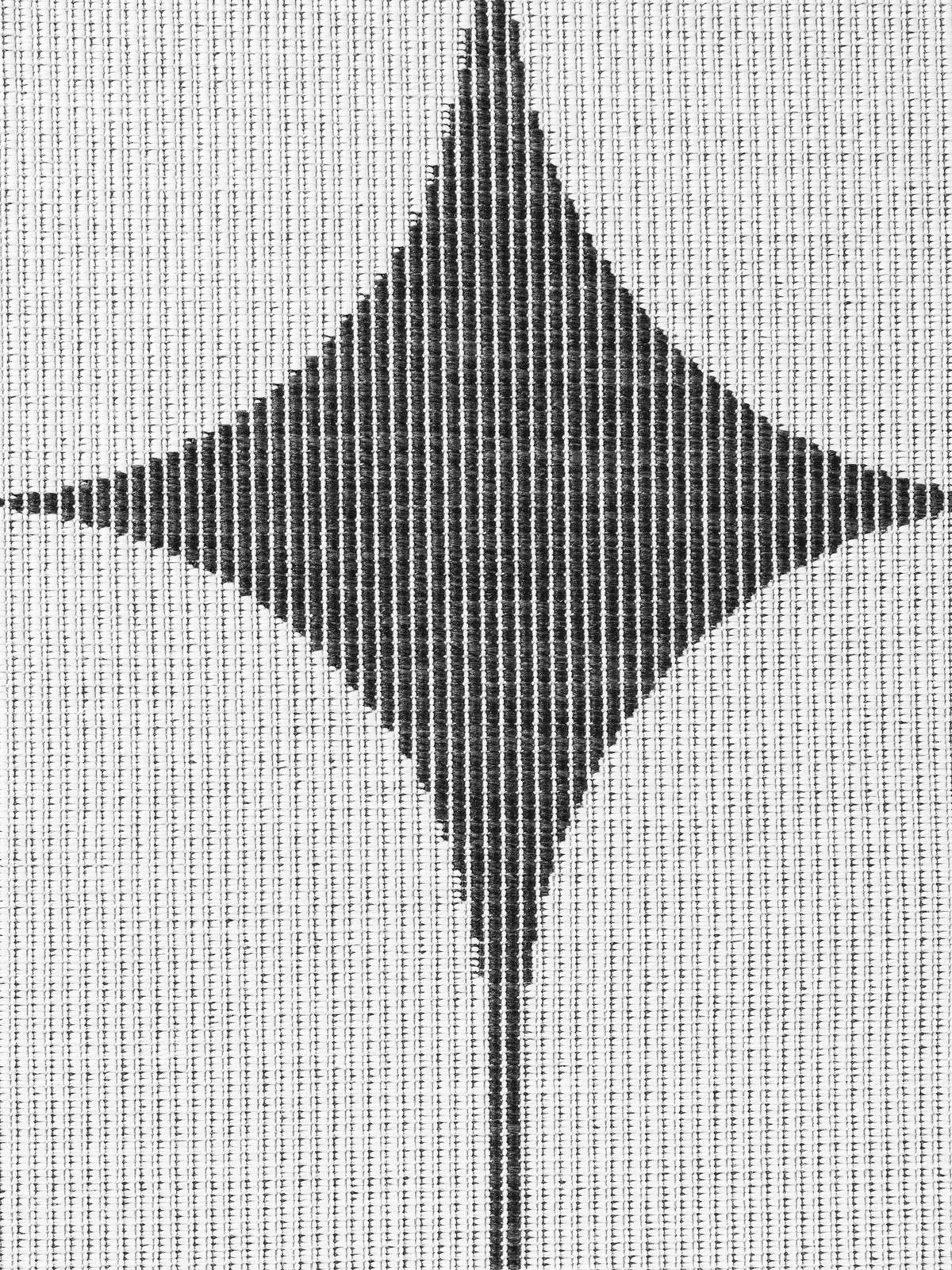OUTDOORTEPPICH 120/170 cm Duet Schwarz, Weiß  - Schwarz/Weiß, Design, Kunststoff (120/170cm)