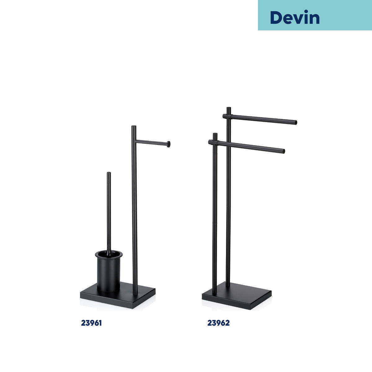 HANDTUCHHALTER Schwarz  - Schwarz, KONVENTIONELL, Metall (36/18/79cm) - Kela