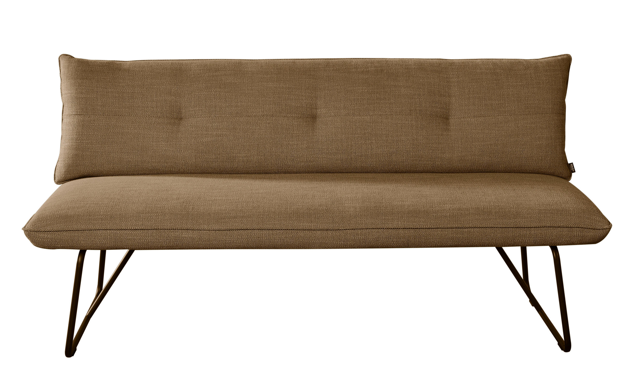 SITZBANK 180/90/70 cm  in Braun, Orange  - Schwarz/Braun, Design, Textil/Metall (180/90/70cm) - Dieter Knoll