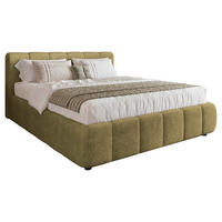 POLSTERBETT Lattenrost, Bettkasten Grün 180/200 cm  - Schwarz/Grün, KONVENTIONELL, Holz/Kunststoff (180/200cm) - Carryhome