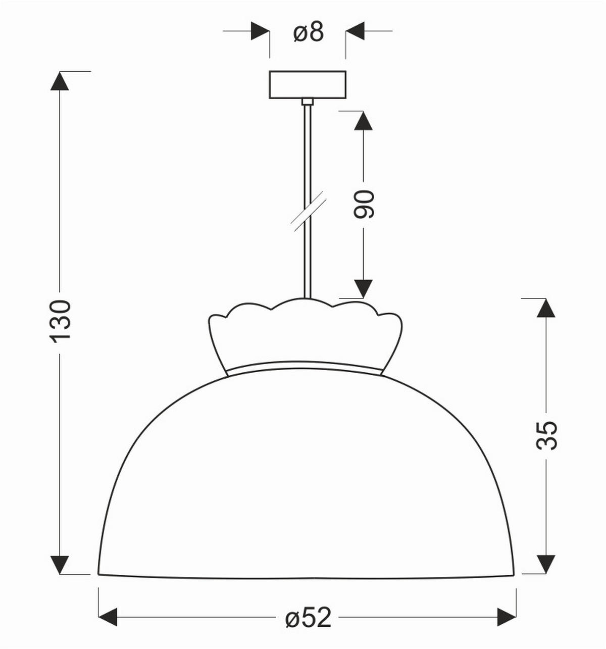 PENDELLEUCHTE 52/52/130 cm  - Weiß, KONVENTIONELL, Textil/Metall (52/52/130cm)