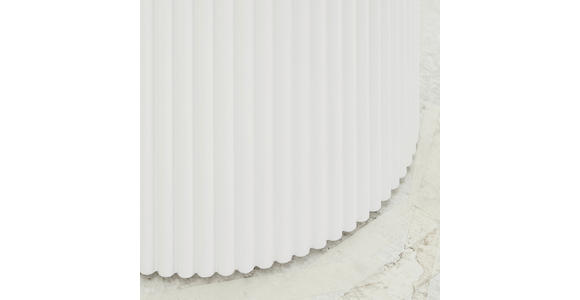 BEISTELLTISCH 40/40/41 cm Weiß rund  - Schwarz/Weiß, Design, Holzwerkstoff (40/40/41cm) - Xora