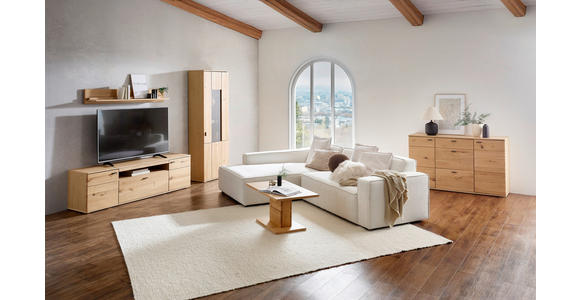 SIDEBOARD in 150/90/44 cm - Eichefarben/Schwarz, Natur, Holz/Holzwerkstoff (150/90/44cm) - Hom`in