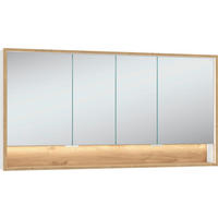 SPIEGELSCHRANK 160,6/82,5/18 cm  - Klar/Wildeiche, LIFESTYLE, Glas/Holzwerkstoff (160,6/82,5/18cm) - Voglauer