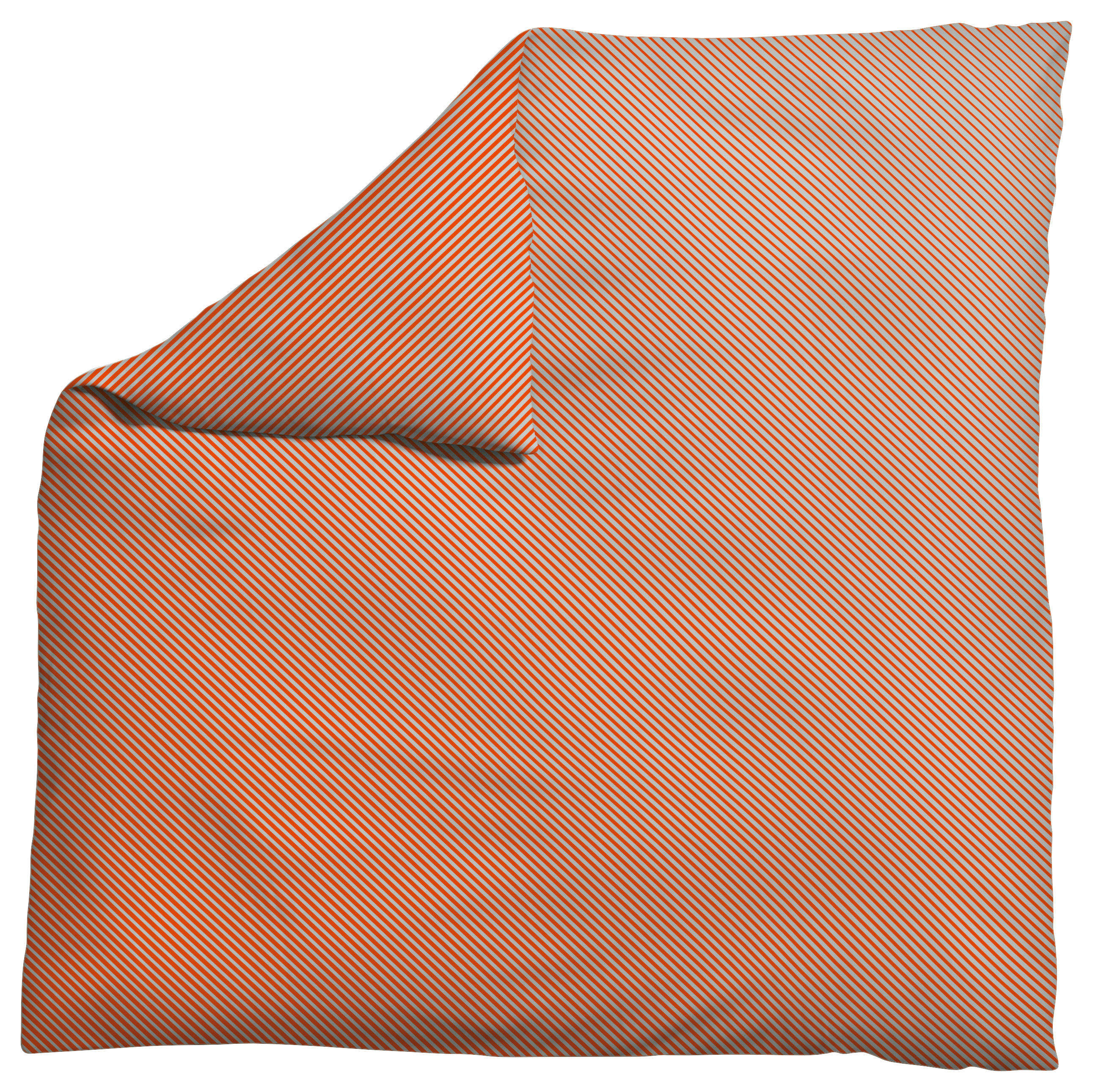 BETTDECKENBEZUG Woven Satin Fade Makosatin 200/200 cm  - Rot/Hellgrau, Basics, Textil (200/200cm) - Schlafgut