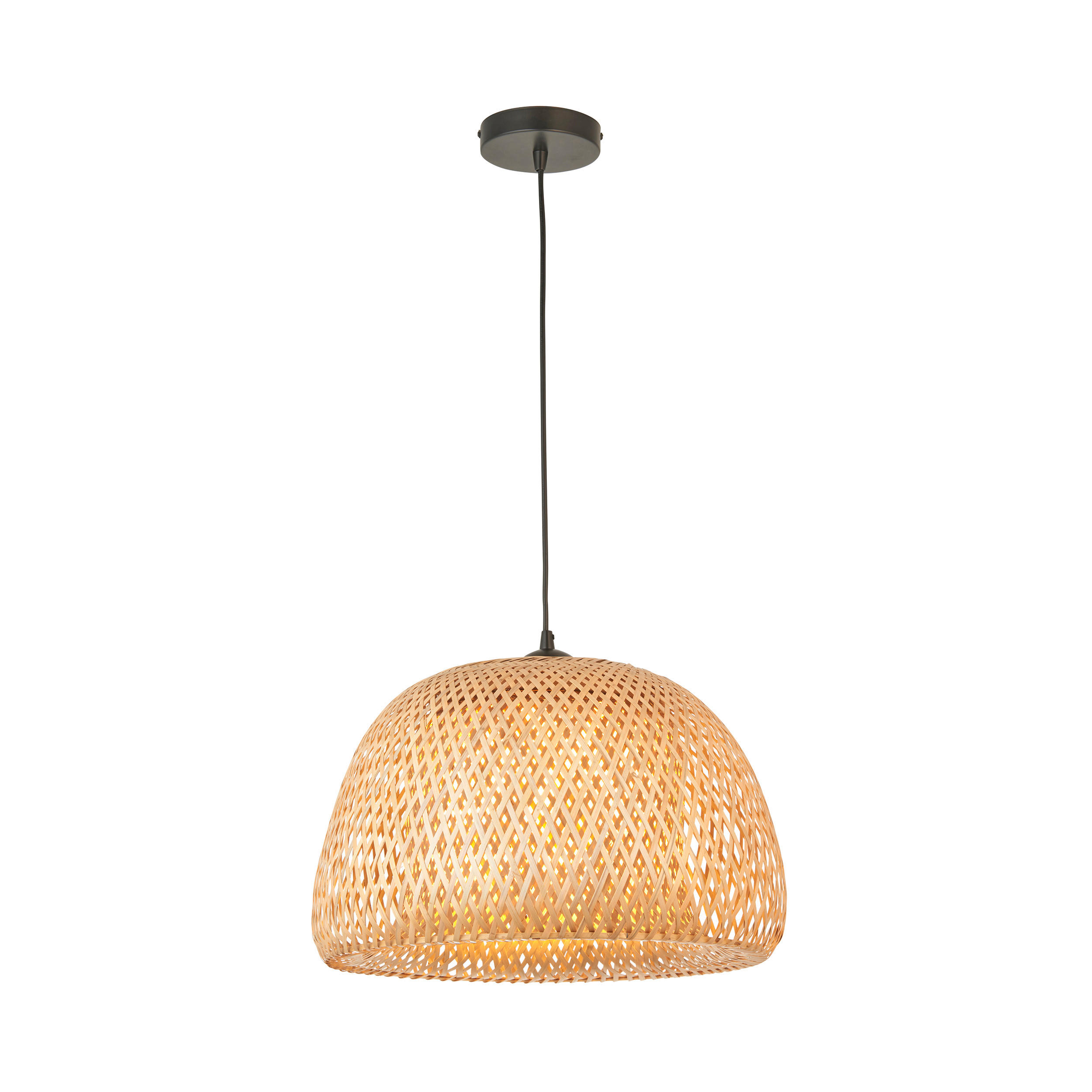 HÄNGELEUCHTE 42/154 cm  - Goldfarben/Naturfarben, Natur, Holz (42/154cm) - ENDON