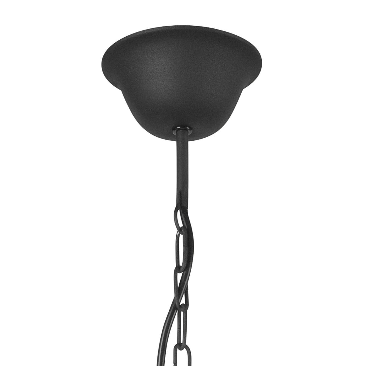PENDELLEUCHTE 58/100 cm  - Schwarz Hochglanz, KONVENTIONELL, Metall (58/100cm)