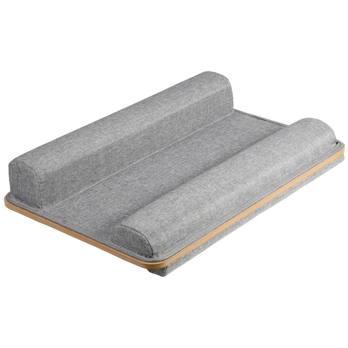 LAPTOPUNTERLAGE - Hellbraun/Grau, Basics, Holzwerkstoff/Kunststoff (55,5cm) - Kesper