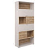 REGAL  90/214/38 cm Eichefarben, Sandfarben  - Sandfarben/Eichefarben, KONVENTIONELL, Holz/Holzwerkstoff (90/214/38cm) - Hom`in