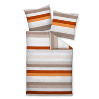 POSTELJNINA 135/200 cm mako saten oranžna  - oranžna, Konvencionalno, tekstil (135/200cm) - Janine