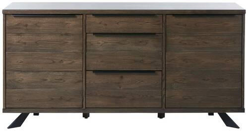 SIDEBOARD  in 170/85/45 cm  - Eichefarben/Schwarz, ROMANTIK / LANDHAUS, Holzwerkstoff/Metall (170/85/45cm) - Landscape