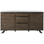 SIDEBOARD 170/85/45 cm  - Eichefarben/Schwarz, ROMANTIK / LANDHAUS, Holzwerkstoff/Metall (170/85/45cm) - Landscape