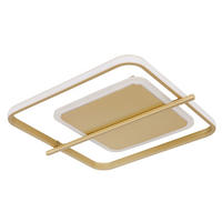 LED SVJETILJKA STROPNA REBALL  - zlatne boje/opalna, Basics, metal/plastika (40/36/5cm)