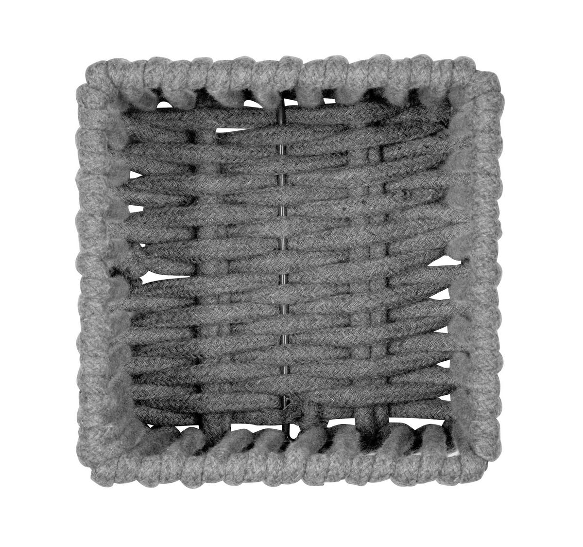 AUFBEWAHRUNGSKÖRBCHEN     - Grau, KONVENTIONELL, Textil (15/10/15cm) - Schöner Wohnen