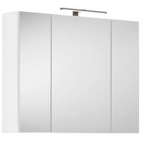 TÜKRÖS SZEKRÉNY 80/63,1/17 cm  - fehér, Design, faalapú anyag (80/63,1/17cm) - Hom`in