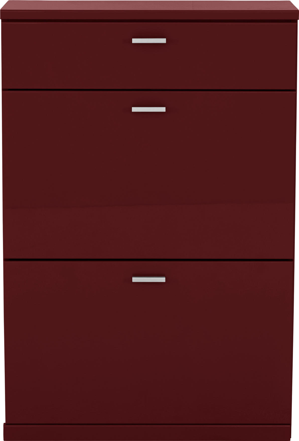 SCHUHSCHRANK  in 75/112,7/29,5 cm  - Edelstahlfarben/Dunkelrot, Design, Holzwerkstoff/Metall (75/112,7/29,5cm) - Invivus