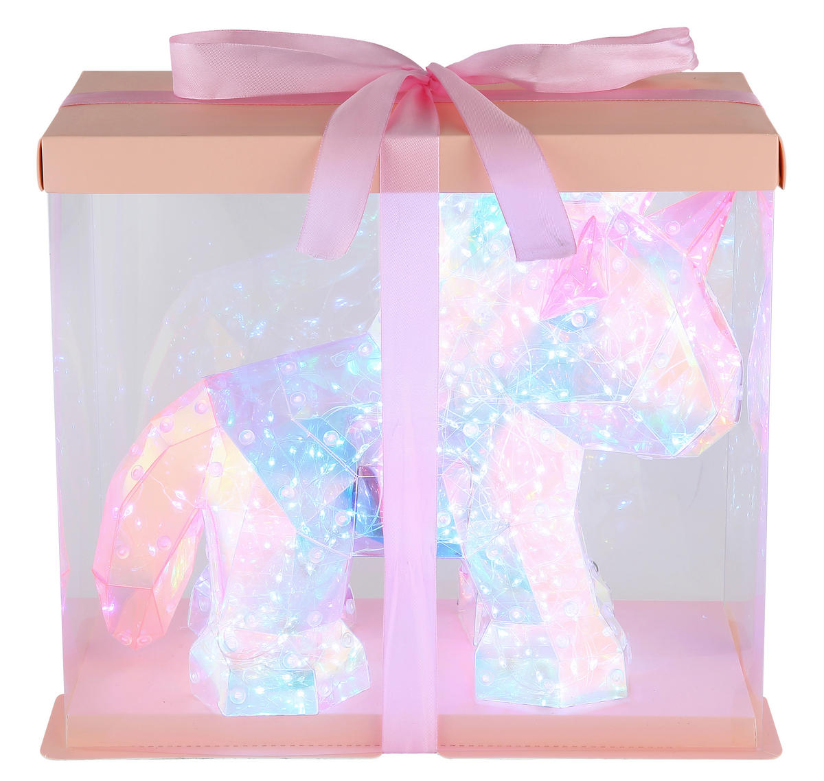 NAMIZNA LED-SVETILKA  BRONDAR   30/14/26 cm          - pink/prozorno, Basics, umetna masa (30/14/26cm) - Globo