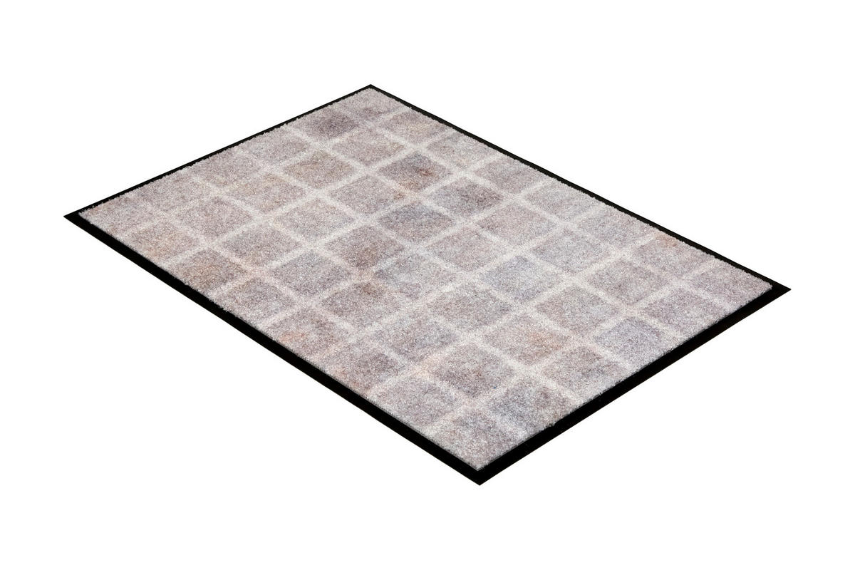 FUSSMATTE - Hellgrau, Design, Textil (50/70cm) - Schöner Wohnen