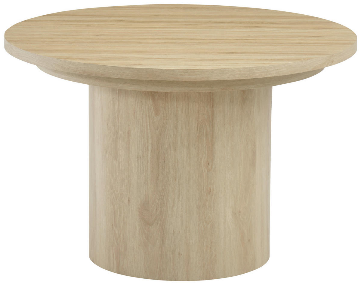 ESSTISCH 115-268/115/76 cm Nachbildung  Holzwerkstoff ausziehbar oval Eichefarben  - Eichefarben, MODERN, Holzwerkstoff (115-268/115/76cm) - P & B