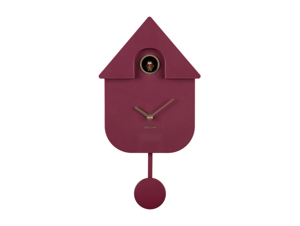 WANDUHR   - Mauve, Basics, Kunststoff (41/21.5cm) - Karlsson
