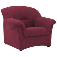 SESSEL in Mikrofaser Beere  - Beere/Schwarz, KONVENTIONELL, Kunststoff/Textil (99/84/82cm) - MID.YOU