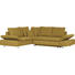 Ecksofa Gelb Bettkasten, Rückenkissen, Schlaffunktion, Zierkissen - Chromfarben/Gelb, Design, Textil/Metall (222/283cm) - Carryhome Ecksofa Gelb Bettkasten, Rückenkissen, Schlaffunktion, Zierkissen - Chromfarben/Gelb, Design, Textil/Metall (222/283cm) - Carryhome
