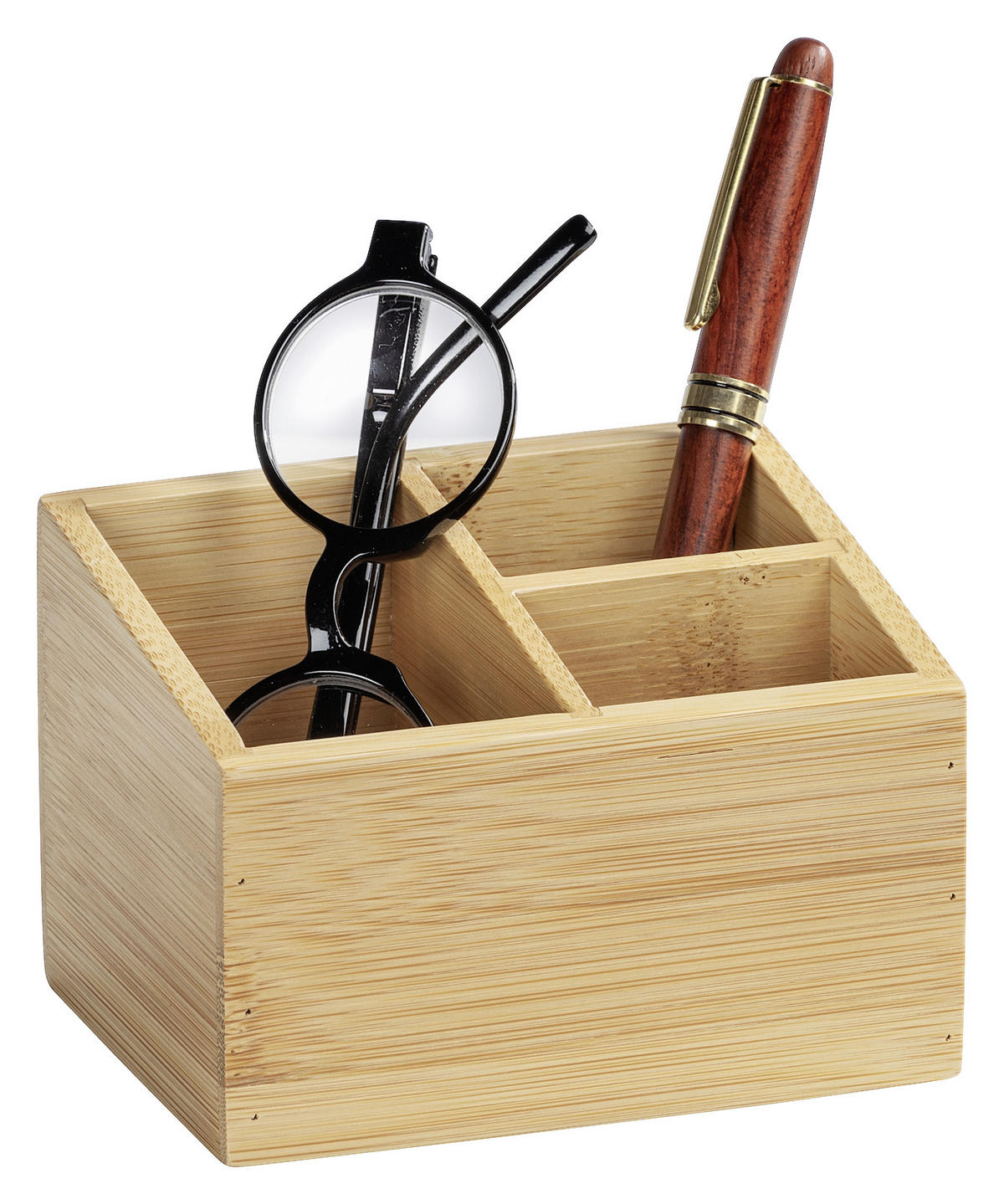 ORGANIZÉR hnedá - hnedá, Basics, drevo (12/9/9cm)