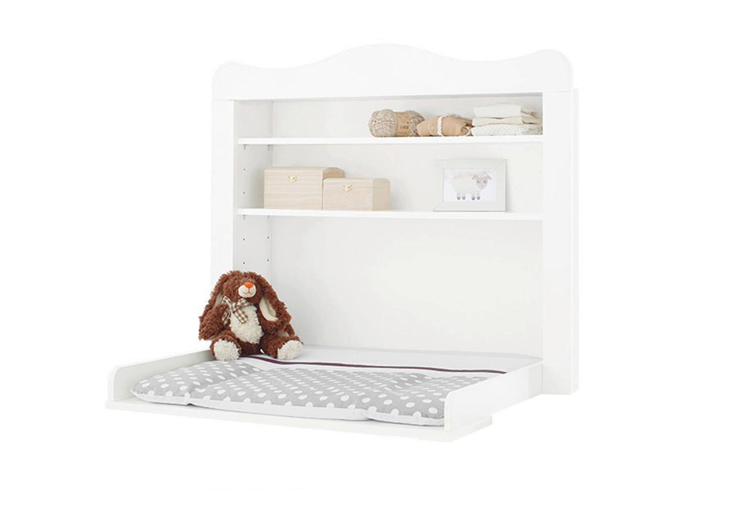 WICKELREGAL PINOLINO FLORENTINA Weiß  - Weiß, ROMANTIK / LANDHAUS, Holzwerkstoff (103/87/22cm) - Pinolino