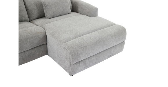 ECKSOFA  in Webstoff Grau  212/101 cm  - Schwarz/Grau, Design, Kunststoff/Textil (212/101cm) - Carryhome