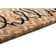 KOKOSMATTE MIX MATS HELLOGEOMETRIC 45X75 - Hellbraun/Schwarz, Basics, Naturmaterialien/Kunststoff (45/75cm) - Esposa