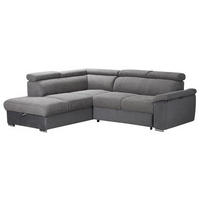 SJEDEĆA GARNITURA drvo, tekstil  siva   - siva, Moderno, drvo/tekstil (205/242cm) - Hom`in
