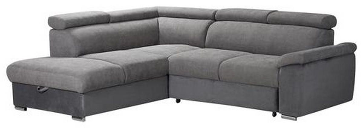 SJEDEĆA GARNITURA drvo, tekstil  siva   - siva, Moderno, drvo/tekstil (205/242cm) - Hom`in