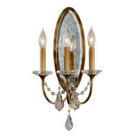STENSKA SVETILKA  Elstead Valentina ///220-240 V/E14 - barve brona, Natur, kovina/steklo (27.3/12,3/48,4cm)
