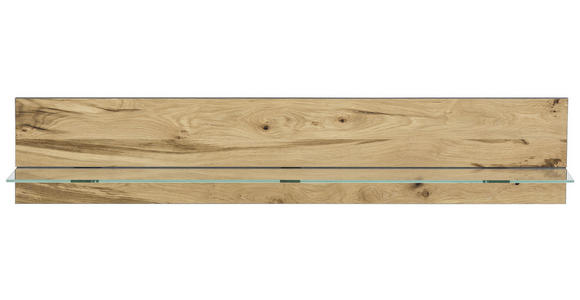WANDBOARD Eiche furniert Alteiche  - Alteiche, Trend, Glas/Holz (168/36/25cm) - Carryhome
