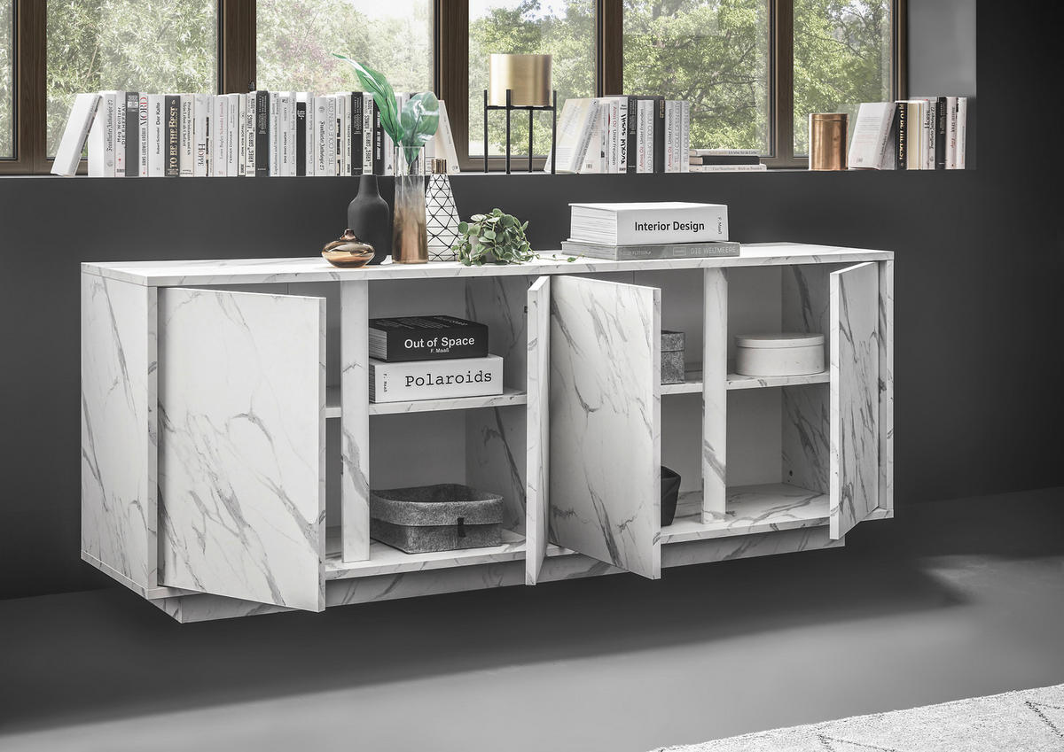 SIDEBOARD  180/79/43 cm  - Weiß, Design, Holzwerkstoff (180/79/43cm) - MID.YOU